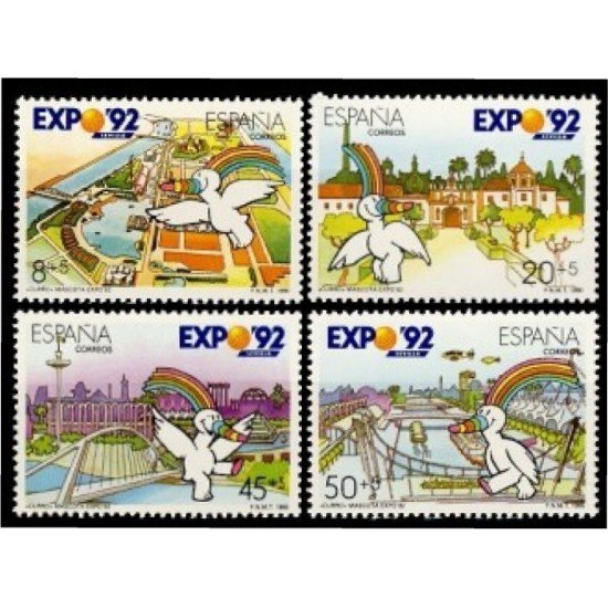 España Spain 3050/53 1990 Expo Universal de Sevilla 92 MNH España Spain 3050/53 1990 Expo Universal de Sevilla 92 MNH