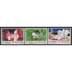 España Spain 3054/56 1990 Barcelona 92 IV Serie Pre-Olímpica MNH España Spain 3054/56 1990 Barcelona 92 IV Serie Pre-Olímpica MNH
