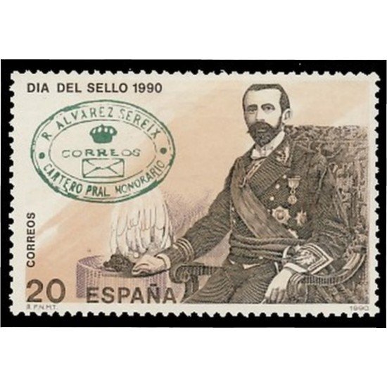España Spain 3057 1990 Día del Sello MNH