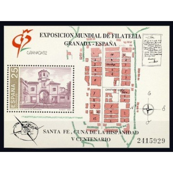 España Spain 3109 1991 Granada 92 MNH España Spain 3109 1991 Granada 92 MNH