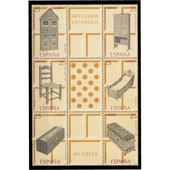 España Spain 3127/32 1991 Artesanía española Muebles MNH
