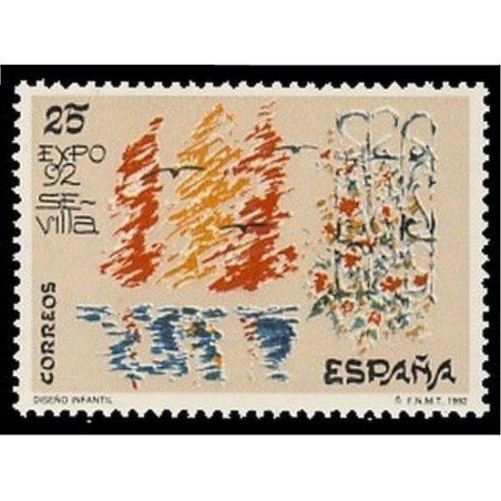 España Spain 3153 1991 Diseño infantil MNH España Spain 3153 1991 Diseño infantil MNH
