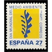 España Spain 3210 1992 Dia Mundial del Medio ambiente MNH