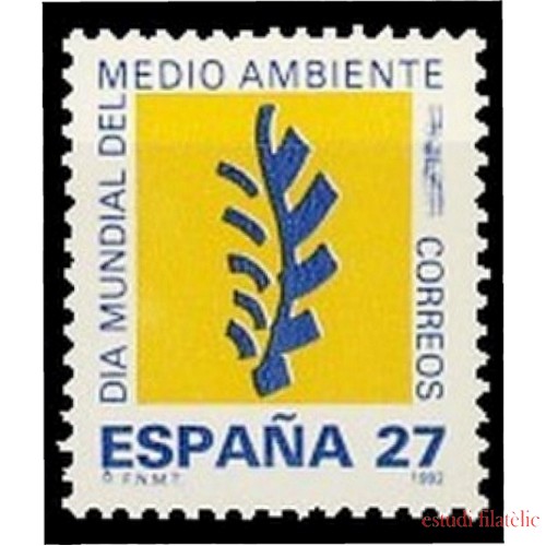 España Spain 3210 1992 Dia Mundial del Medio ambiente MNH