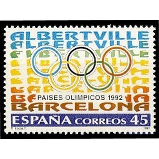 España Spain 3211 1992 Países olímpicos MNH España Spain 3211 1992 Países olímpicos MNH