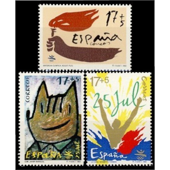 España Spain 3212/14 1992 Juegos de la XXV Olimpiada Barcelona 92 Coby MNH España Spain 3212/14 1992 Juegos de la XXV Olimpiada Barcelona 92 Coby MNH