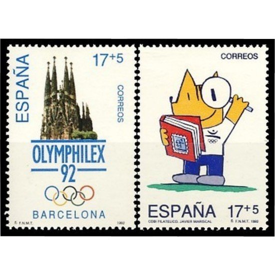 España Spain 3218/19 1992 Juegos de la XXV Olimpiada Barcelona 92 MNH España Spain 3218/19 1992 Juegos de la XXV Olimpiada Barcelona 92 MNH