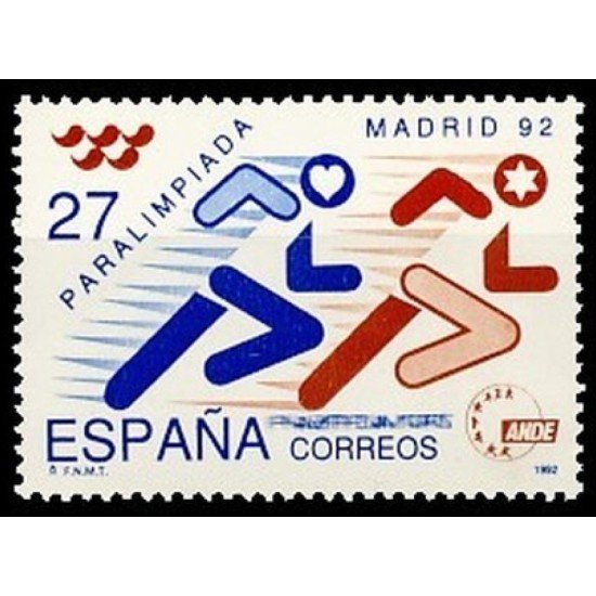 España Spain 3220 1992 Paralimpiada Madrid 92 MNH España Spain 3220 1992 Paralimpiada Madrid 92 MNH