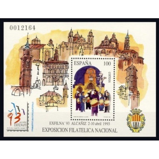 España Spain 3249 1993 Exposición Filatélica Nacional Exfilna MNH