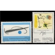 España Spain 3250/51 1993 Europa Obras de Joan Miró 1893-1983 MNH