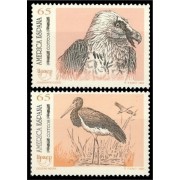 España Spain 3270/71 1993 América UPAEP Aves en peligro de extinción MNH