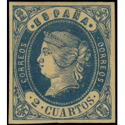 España Spain 57 1862 Isabel II MNH