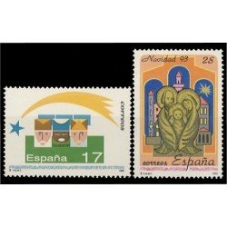 España Spain 3273/74 1993 Navidad MNH España Spain 3273/74 1993 Navidad MNH