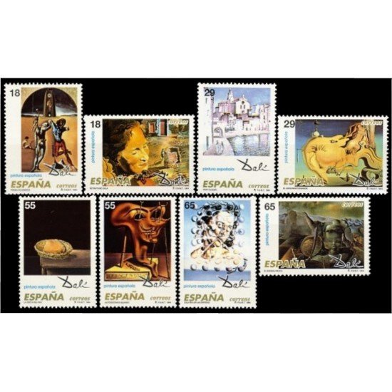 España Spain 3289/96 1994 Pintura Española Obras de Salvador Dalí MNH