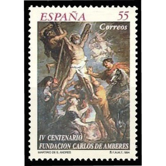 España Spain 3298 1994 Efemérides IV Centenario de la fundación Carlos de Amberes MNH