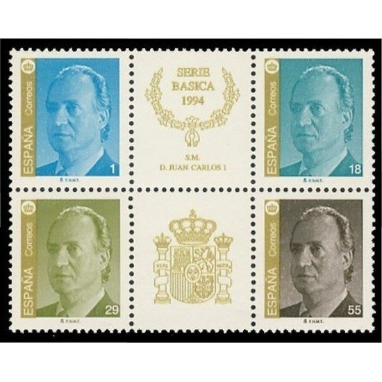 España Spain 3305A/08A 1994 SM Don Juan Carlos MNH España Spain 3305A/08A 1994 SM Don Juan Carlos MNH