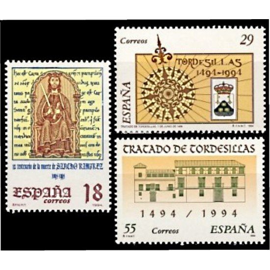 España Spain 3309/11 1994 Efemérides MNH España Spain 3309/11 1994 Efemérides MNH