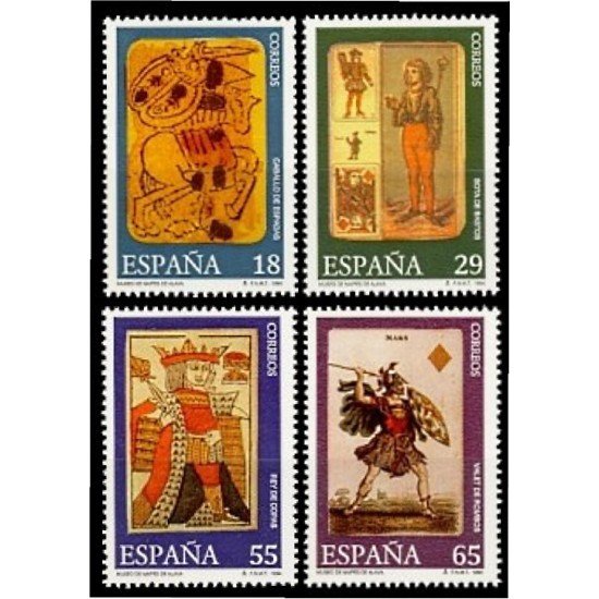 España Spain 3317/20 1994 Museo de Naipes MNH