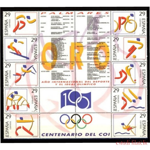 España Spain 3325/34 1994 Deportes Olimpicos de Oro MNH