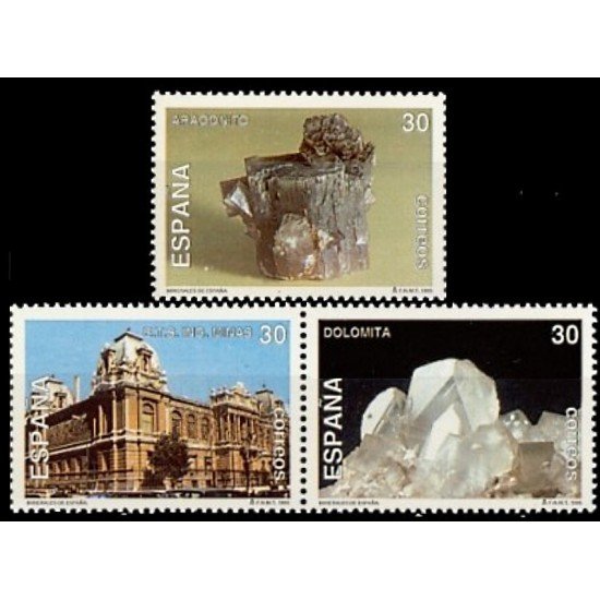 España Spain 3343/45 1995 Minerales de España MNH España Spain 3343/45 1995 Minerales de España MNH