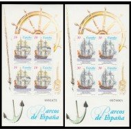 España Spain 3352/53 1995 Barcos de época MNH