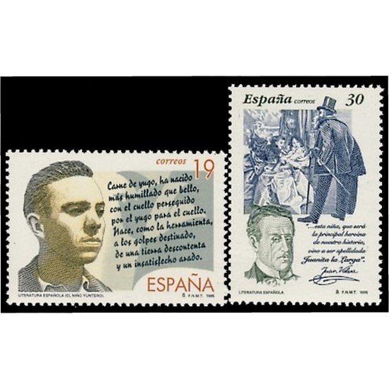 España Spain 3356/57 1995 Literatura española Personajes de ficción MNH