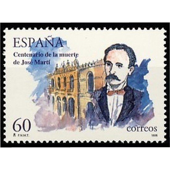 España Spain 3358 1995 Efemérides Centenario del fallecimiento de José Martí MNH España Spain 3358 1995 Efemérides Centenario del fallecimiento de José Martí MNH