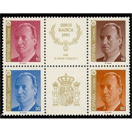 España Spain 3378A/81A 1995 SM Don Juan Carlos MNH España Spain 3378A/81A 1995 SM Don Juan Carlos MNH