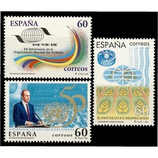 España Spain 3382/84 1995 Organismos Internacionales MNH España Spain 3382/84 1995 Organismos Internacionales MNH