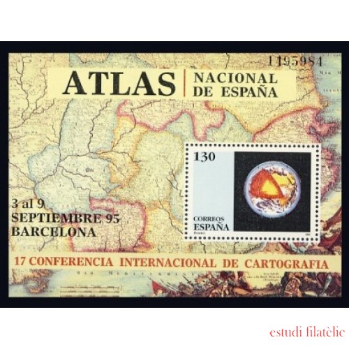España Spain 3388 1995 Conferencia Internacional de la Cartografía MNH