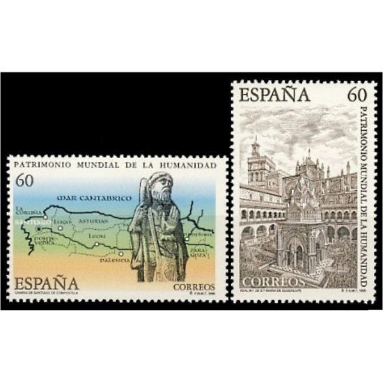 España Spain 3390/91 1995 Bienes Culturales y Naturales Patrimonio Mundial de la Humanidad MNH España Spain 3390/91 1995 Bienes Culturales y Naturales Patrimonio Mundial de la Humanidad MNH