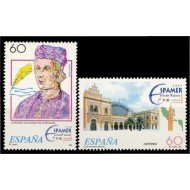 España Spain 3404/05 1995 Exposiciones filatélicas Espamer 96 y aviación y espacio 96 MNH