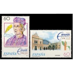 España Spain 3404/05 1995 Exposiciones filatélicas Espamer 96 y aviación y espacio 96 MNH