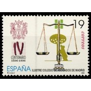 España Spain 3417 1996 IV Centenario del ilustre Colegio de Abogados de Madrid Abogados MNH
