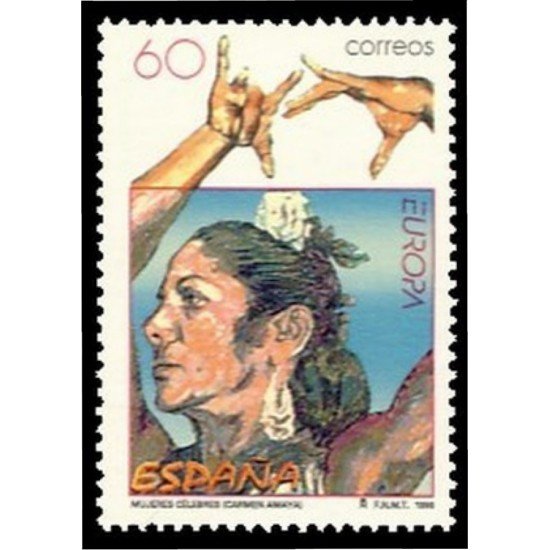 España Spain 3434 1996 Europa Mujeres Célebres MNH España Spain 3434 1996 Europa Mujeres Célebres MNH