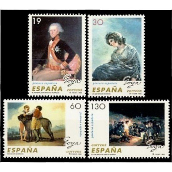 España Spain 3437/40 1996 Pintura Española Francisco de Goya y Lucientes MNH España Spain 3437/40 1996 Pintura Española Francisco de Goya y Lucientes MNH
