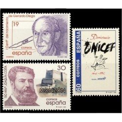 España Spain 3445/47 1996 Efemérides MNH
