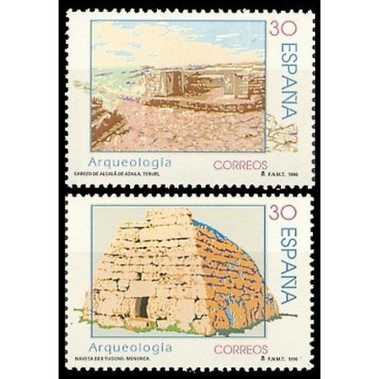 España Spain 3448/49 1996 Arqueología MNH España Spain 3448/49 1996 Arqueología MNH