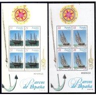 España Spain 3477/78 1997 Barcos de Época MNH