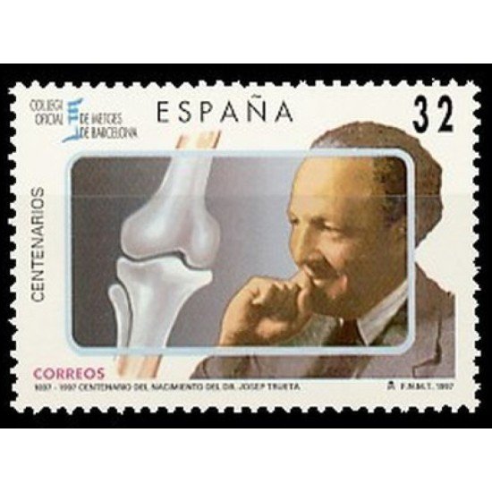 España Spain 3481 1997 Centenarios DR. Trueta MNH España Spain 3481 1997 Centenarios DR. Trueta MNH