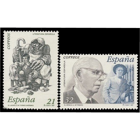 España Spain 3483/84 1997 Literatura española Personajes de ficción MNH España Spain 3483/84 1997 Literatura española Personajes de ficción MNH