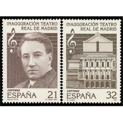 España Spain 3514/15 1997 Inauguración del Teatro Real de Madrid MNH España Spain 3514/15 1997 Inauguración del Teatro Real de Madrid MNH