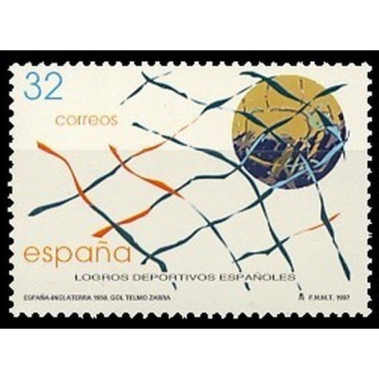 España Spain 3524 1997 Logros deportivos españoles Gol de Zarra MNH España Spain 3524 1997 Logros deportivos españoles Gol de Zarra MNH