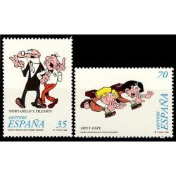 España Spain 3531/32 1998 Cómics Personajes de Tebeo MNH España Spain 3531/32 1998 Cómics Personajes de Tebeo MNH