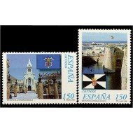 España Spain 3534/35 1998 Estatutos de Autonomía Ceuta y Melilla MNH