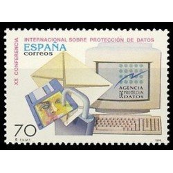 España Spain 3555 1998 XX Conferencia Internacional sobre protección de datos MNH