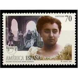 España Spain 3590 1998 América UPAEP Mujeres destacadas MNH