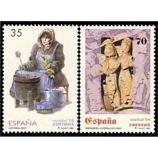 España Spain 3596/97 1998 Navidad MNH
