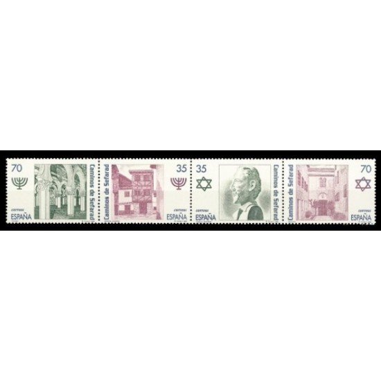 España Spain 3600/03 1998 Ruta de los Caminos de Sefarad, lujo MNH España Spain 3600/03 1998 Ruta de los Caminos de Sefarad, lujo MNH