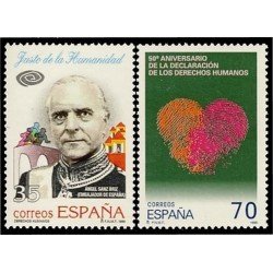 España Spain 3606/07 1998 Derechos humanos MNH España Spain 3606/07 1998 Derechos humanos MNH